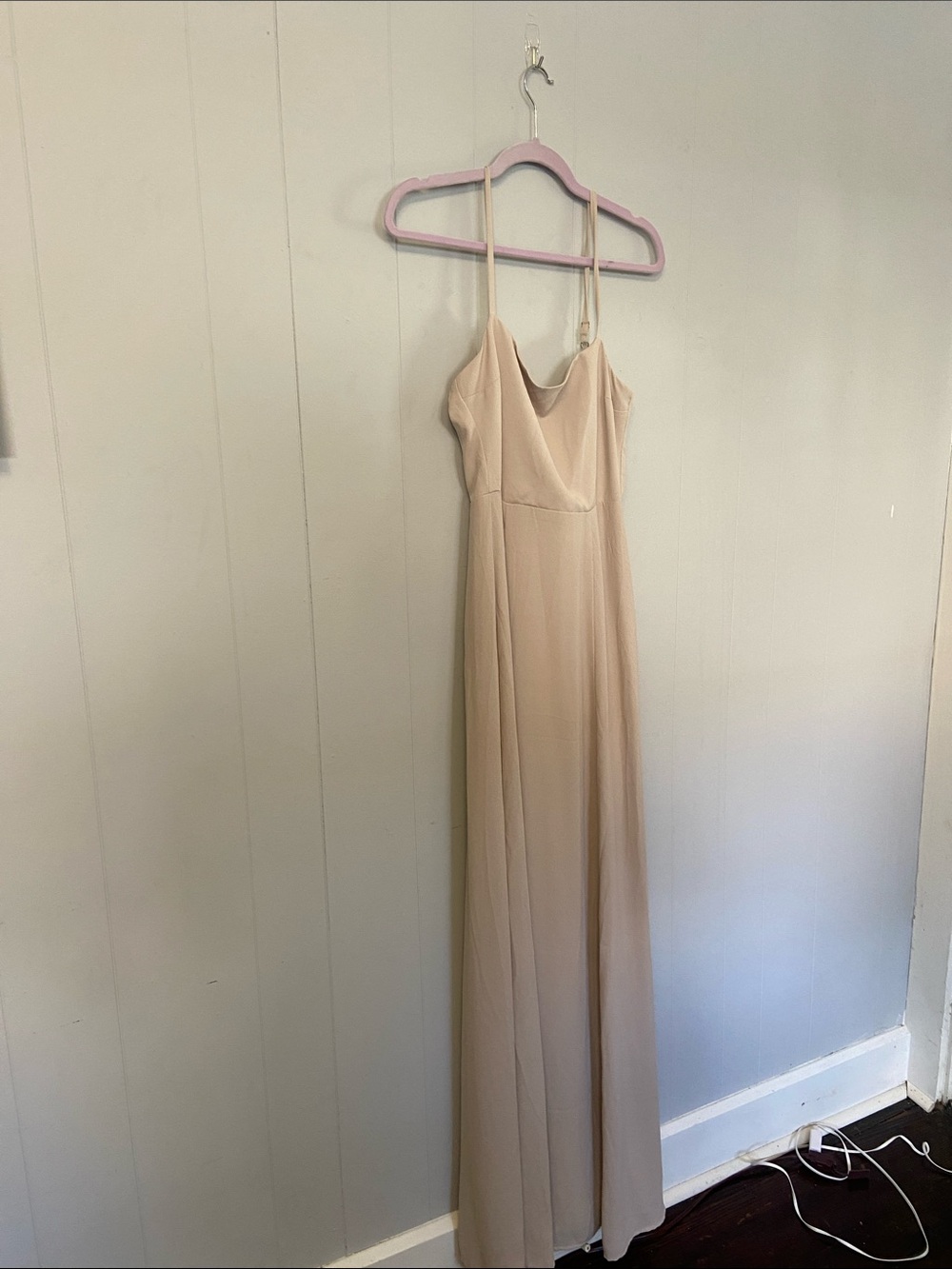 NWOT but flawed Show Me Your MuMu Blush Cream Slip Maxi Dress. Size M. - Picture 3 of 6